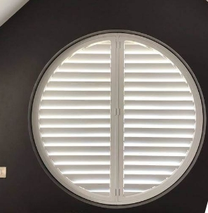 Custom Shaped Plantation Shutters for Specialty-Shaped Windows