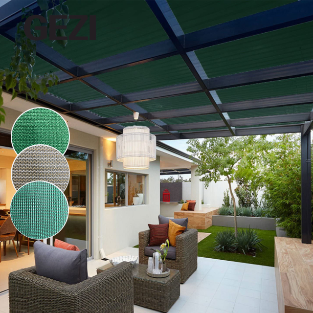 Gezi 55% 7FT X 10FT (about 2.0m) Sunshade Cloth Cover Mesh UV Protection Net for Garden Flower Plant Greenhouse, Black, Green Shade Net Factory