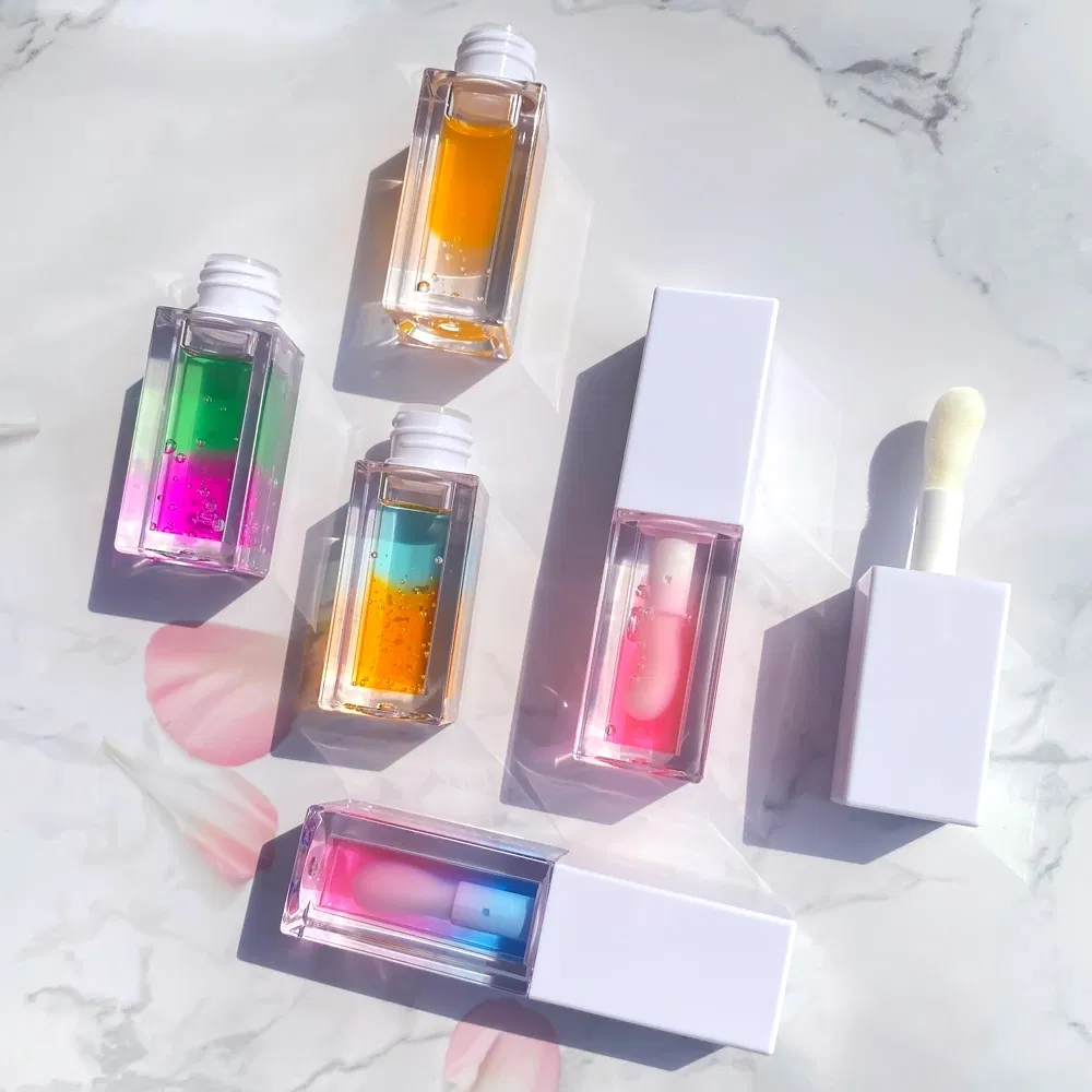 Biocolor Gradual Change White Lid Waterproof Lip Oil Glossy Moisturzing Private Label Lip Makeup Wholesale High Quality Lip Oil