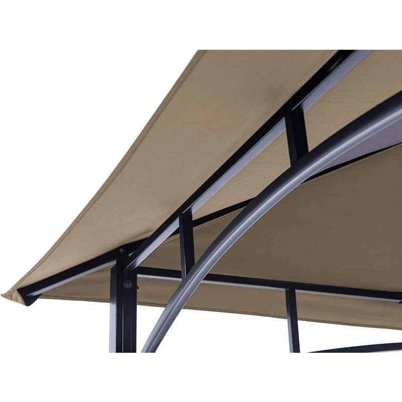 Great Quality High-Strength PVC Sun Cover Gazebo Replacement Top Weather-Resistant Outdoor Canopy