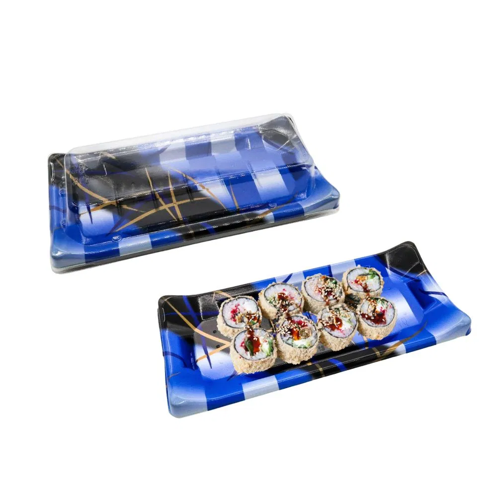 Health and Safety Plastic Box for Food Food Container Storage Box Rectangle Sushi Tray Lunch Sushi Box