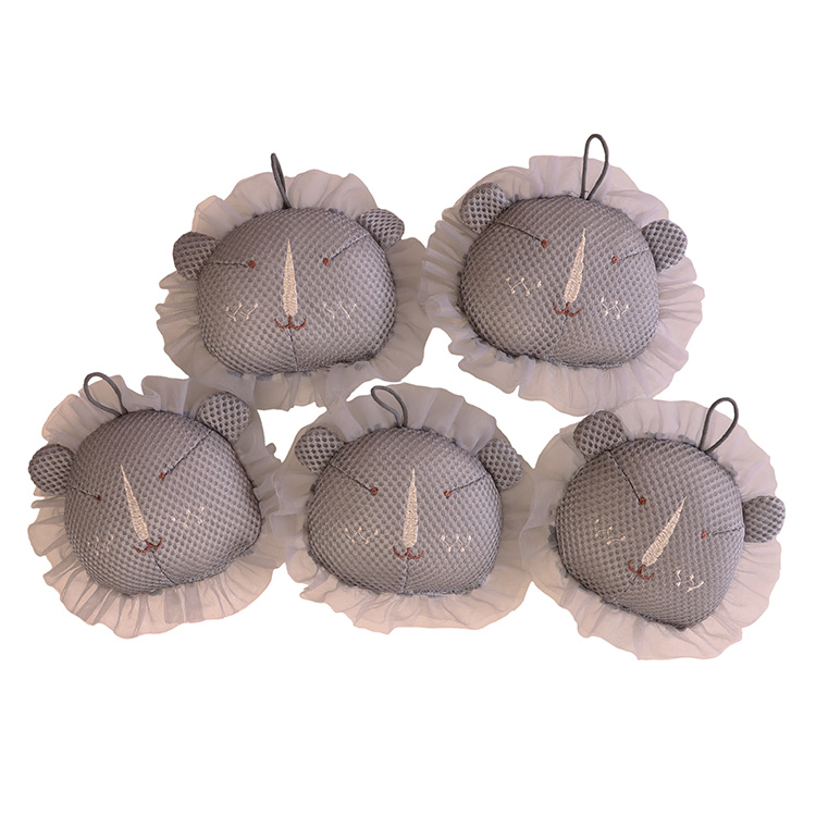 Own Factory Suppliers Sell High Quality, Sponge Bath Lion Skin Exfoliating Gloves for Men and Women Natural Sponged Bath