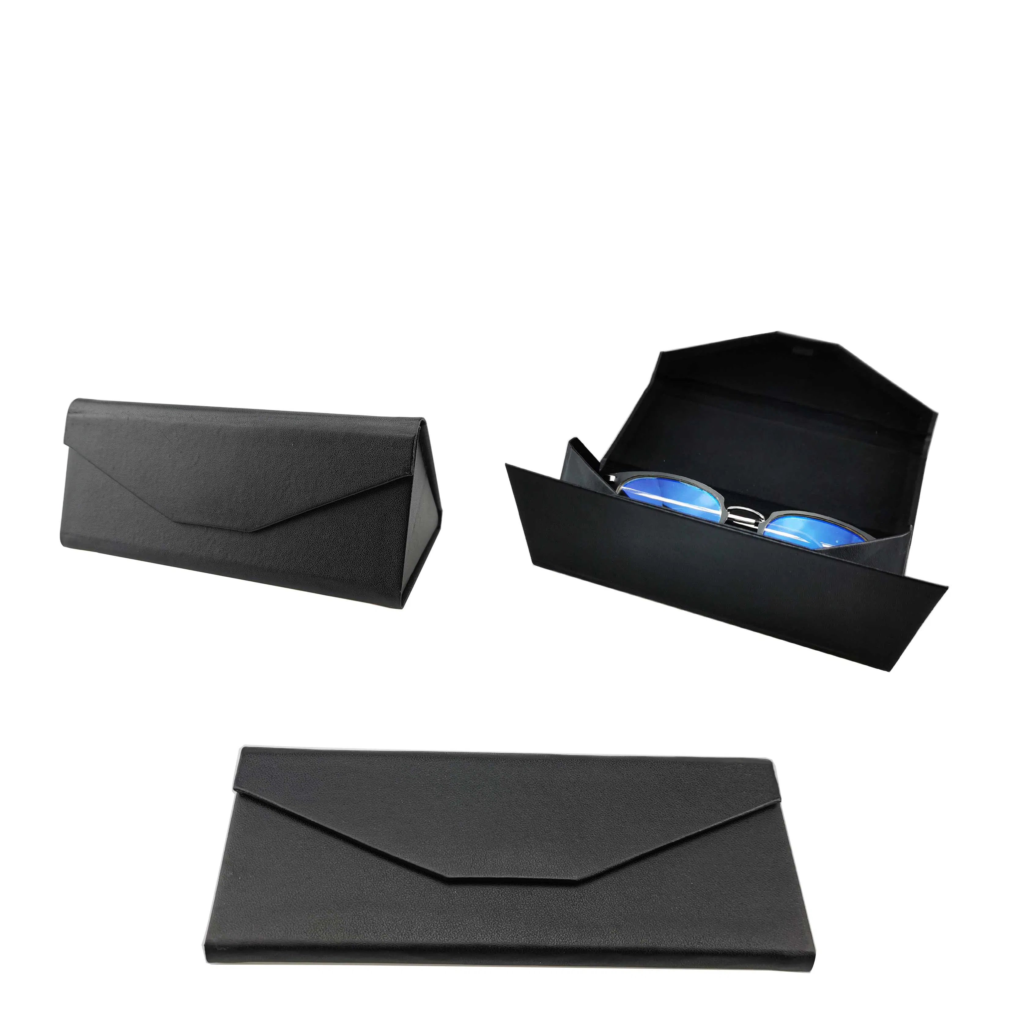 Custom Triangel Red Black Eyeglasses Box Glasses Bag Sunglass Bags Sunglasses Case