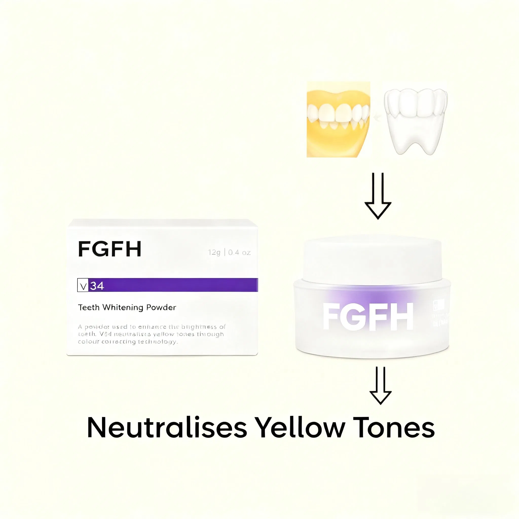 Tooth Whitening Reduce Fresh Breath Tooth Powder for Oral Care