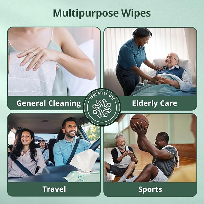 Large Disposable Moisture Thicker Spunlace Non Woven Fabric Adult Care Cleaning Wet Wipes Washcloth