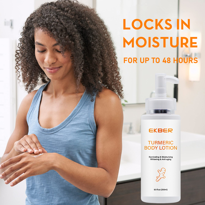 Factory Wholesale Ekber Best Soothing Not Greasy Anti Acne Turmeric Skin Whitening Cream and Body Lotion for Women