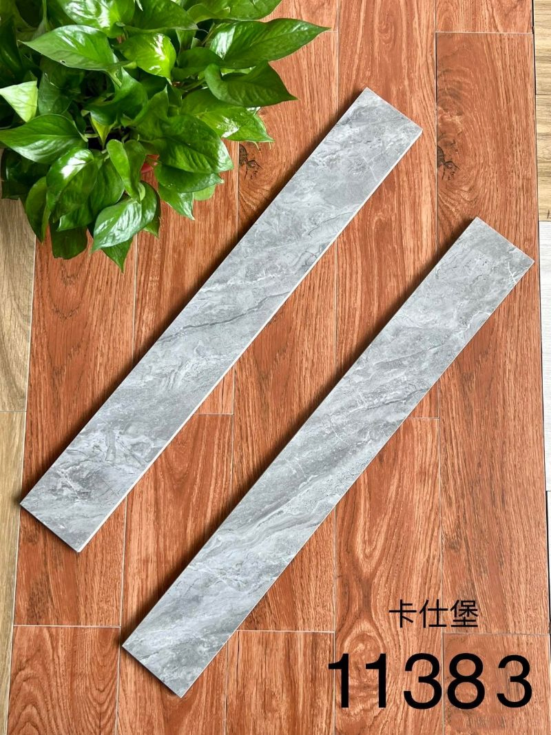 110X800mm Marble Pattern Porcelain Skirting Boarder Wall Tile for Kitchen