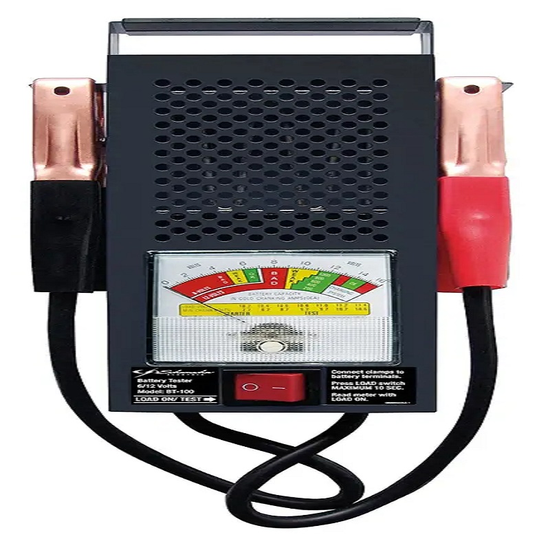 6/12V 100A Battery Tester Automotive Alternator Battery Load Tester for Car Truck Motorcycle ATV SUV Boat (48240001)