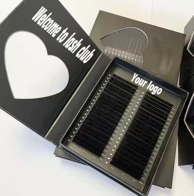 New Eyelash Individual Eyelash Matte Black Siberian Las Extension Supplies Private Label Russian Volume Lash Extensions Trays