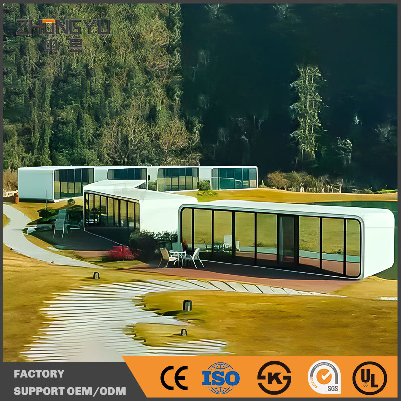 20FT 4oft Prefab Modular Houses Tiny Homes Cabin Office Portable Home Pod Apple Cabin for Hotel