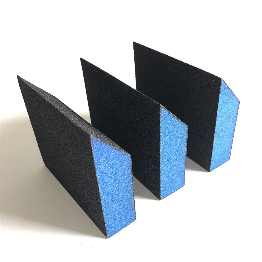 Trapezoid Abrasive Sanding Block Sponge Sandpaper Block