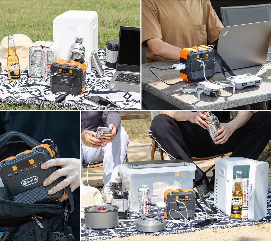 Портативная электростанция 26400 мАч A101 с солнечной панелью