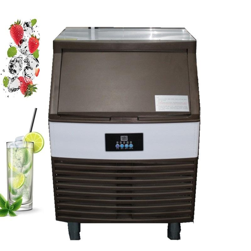 Kindfood 136kg/24h Commercial Bar KTV & Restaurant Use Ice Cube Block Storage Ice Making Machine Ice Maker for Restaurant