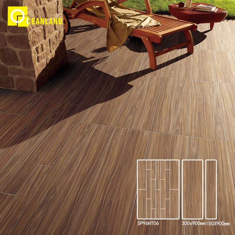 New Products Brown Color Timber Series Vitrified Porcelain Tiles