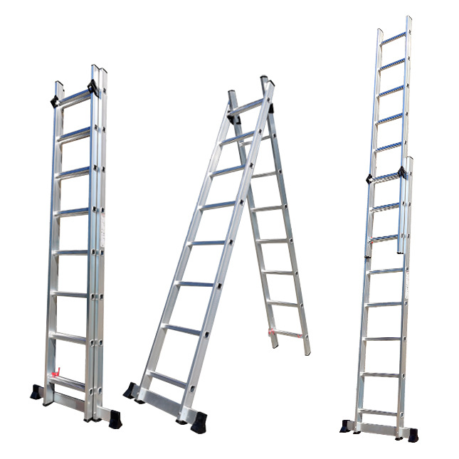 Two Section Aluminum Ladder for Extend up and Down