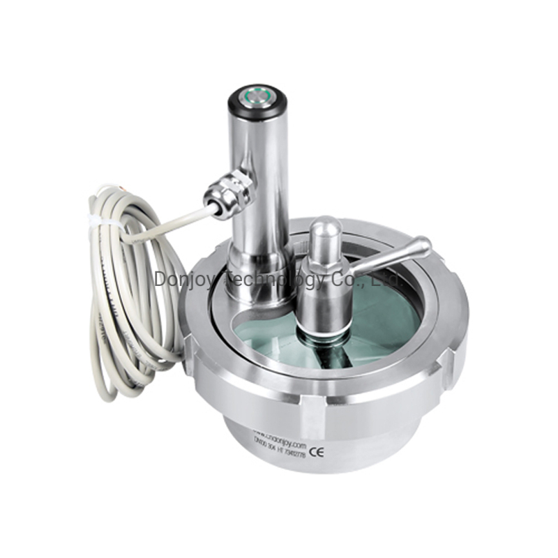 Stainless Steel Flanged Sight Glass with Multi-Angle LED Light
