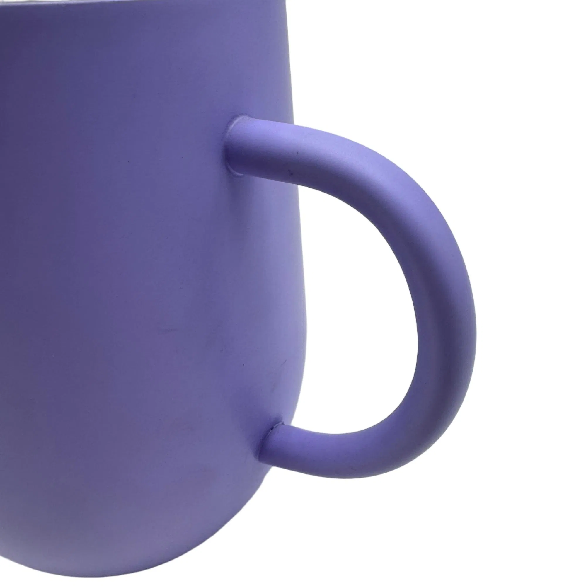 Термокружка яйцо 12 унций, сталь, с ручкой