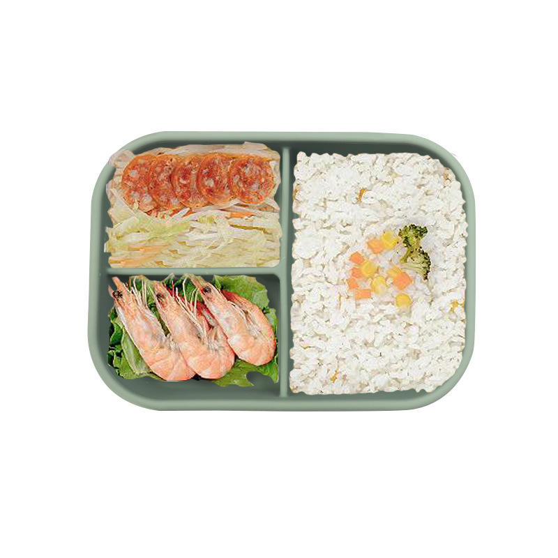 Kids Silicone Lunchbox with Leakproof Lid for School