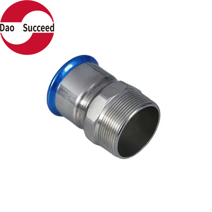 External Thread Press Fit Fittings Pipe Stainless Steel Equal Coupling Stainless Steel 304/316 OEM Plumbing Fittings