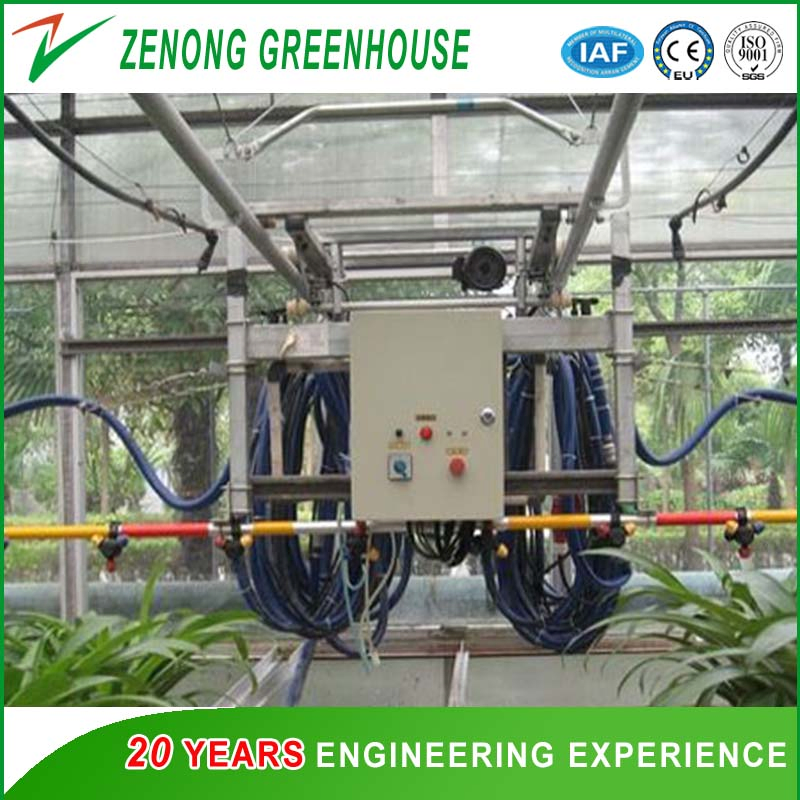 Automatic Self-Propelled Water Sprinkler for Greenhouse Irrigation