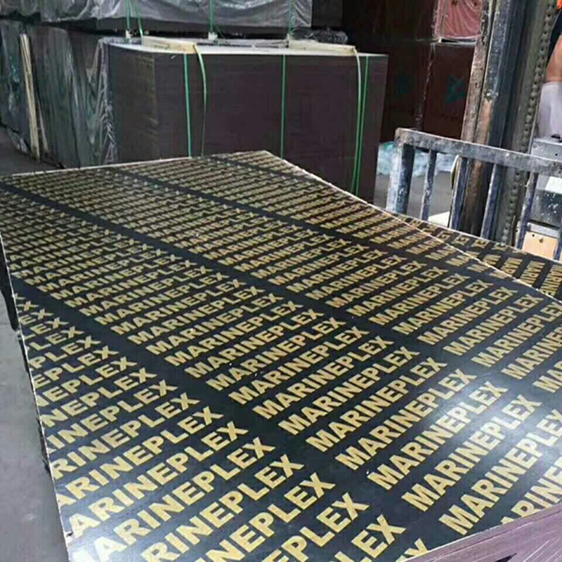 18mm Marine Plywood Board Hardwood Film Faced Concrete Formwork Panel Plywood for America