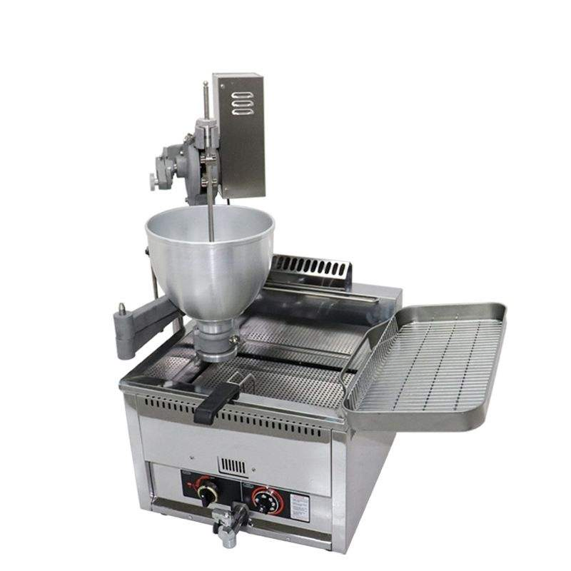 Heavy Duty Semi Automatic Doughnut Machine Gas Heating Bakery Making Device