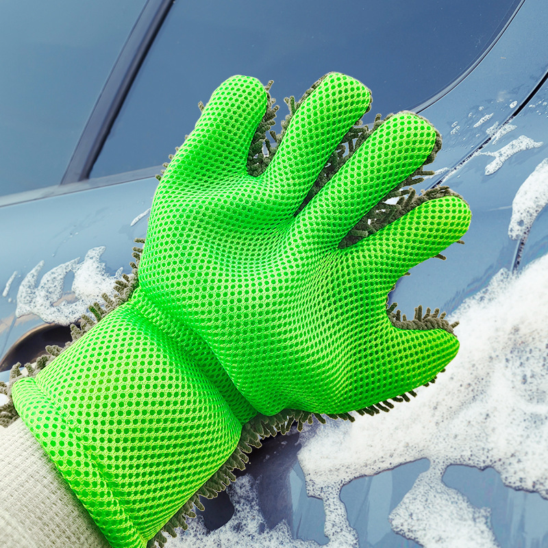 Microfiber Chenille Dusting Mitten for Car Window Corner House Washing Household Tool Cleaning Gloves