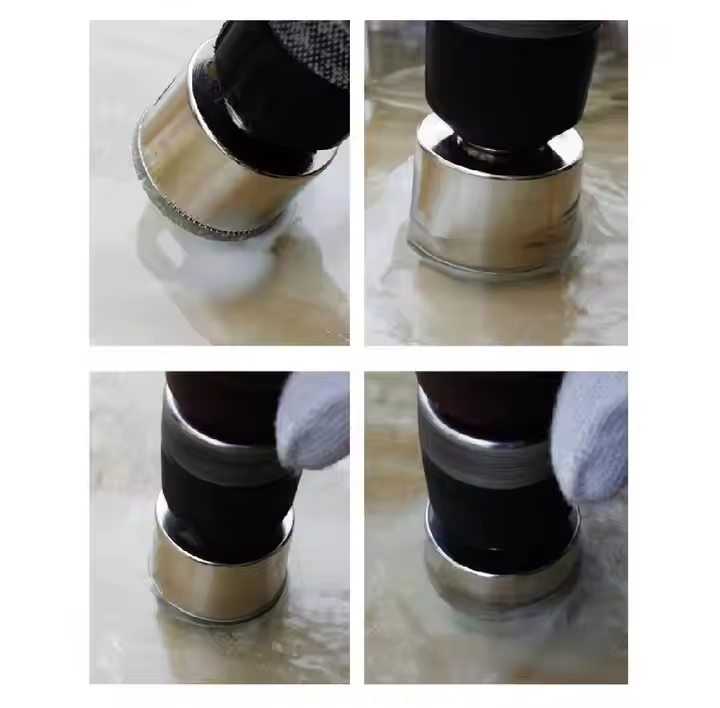 6-50mm Extractor Remover Electroplated Diamond Tool Glass Core Cutting Drill Bit Cut Hole Saw Set 150mm for Glass Ceramic Tile