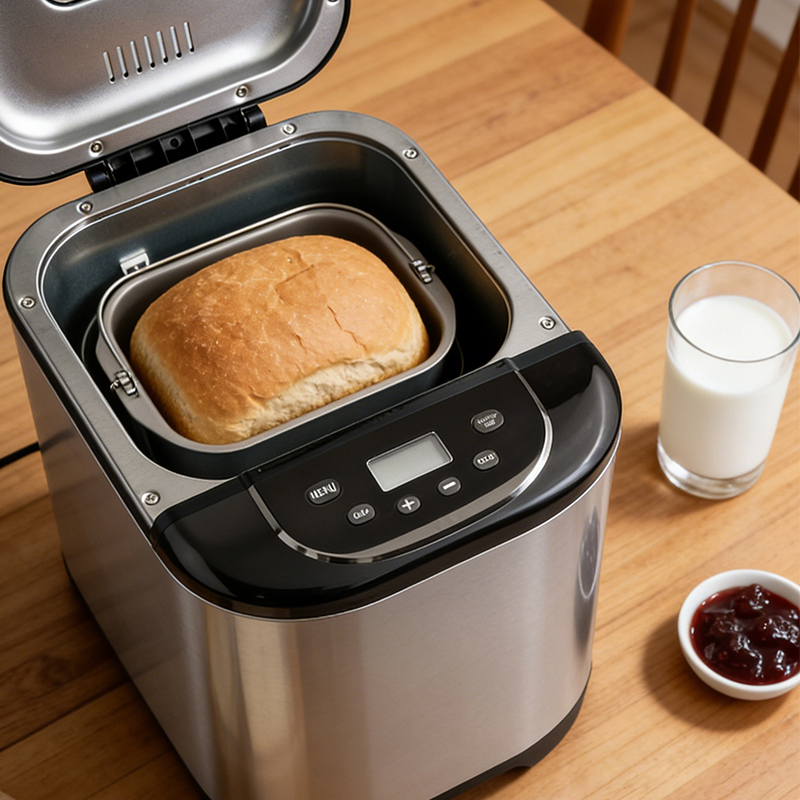 Household Automatic Bread Machine with Smart Fruit Dispenser Toast Maker