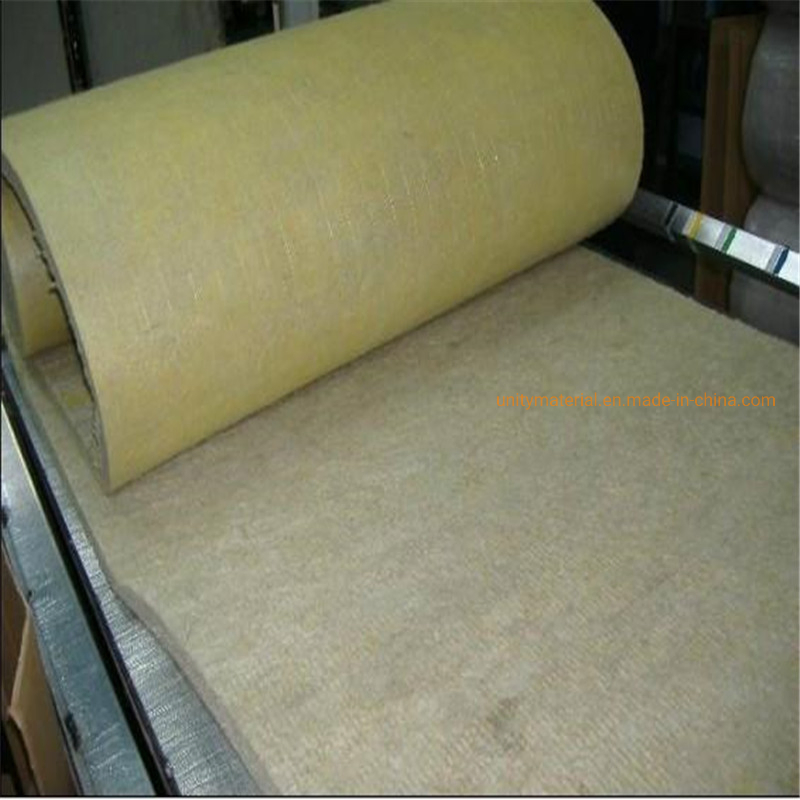 50mm Mineral Rock Wool Blanket Insulation Rockwool for Sound Absorbed with Ss Stainless Steel Wire for Heat Pipes Pipelines Chemicals Industry