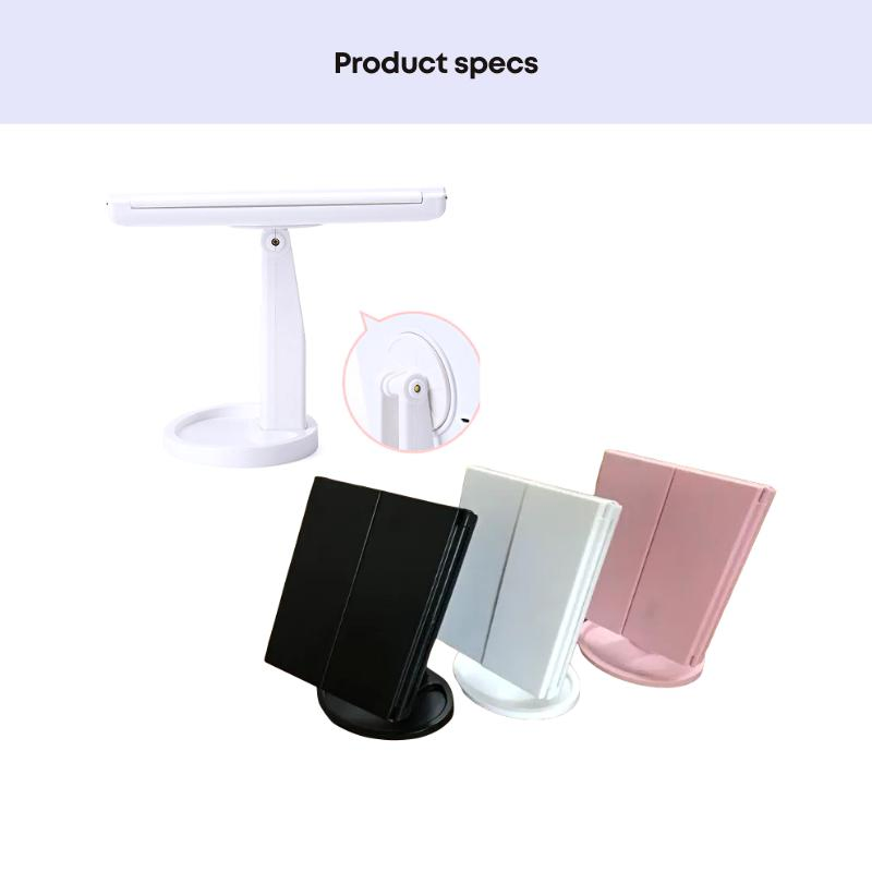 Tri Fold Vanity Mirror with LED Lights