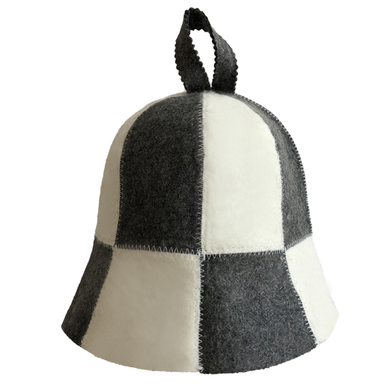 Sheep Wool Felt Sauna Hat Wool Felt Japanese German Russian Bnaya Sauna Hat for Man Woman