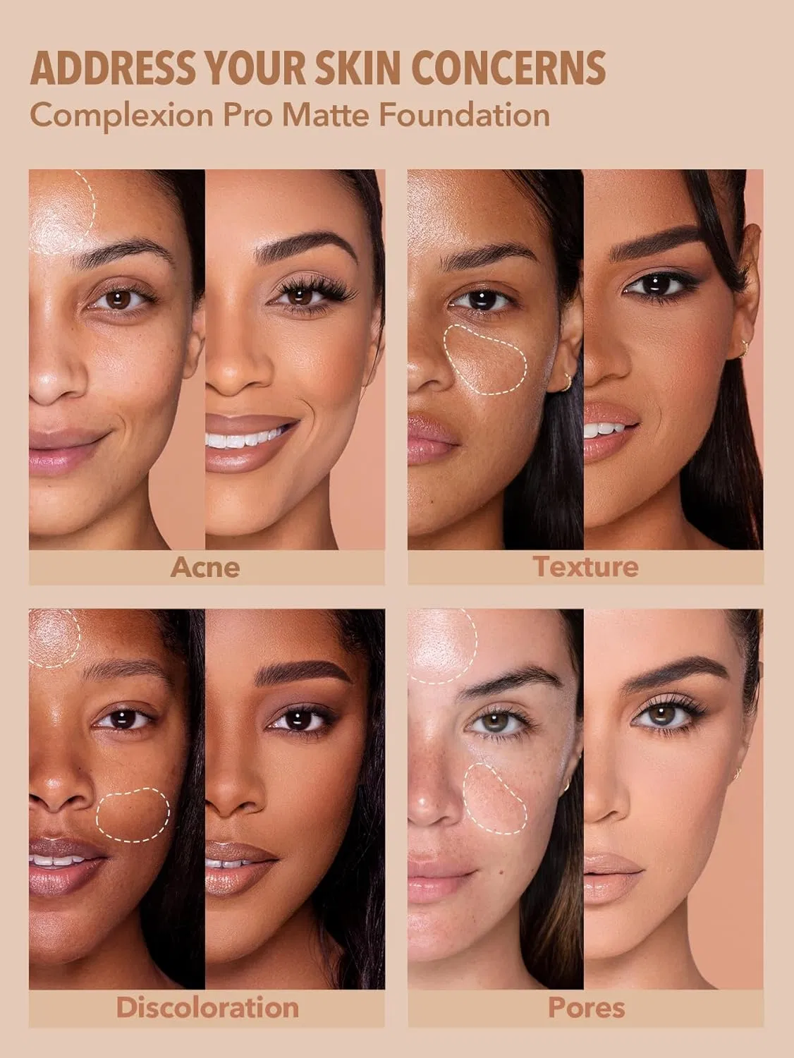 Full Coverage Foundation Makeup Long Lasting Waterproof Matte Dewy Liquid Foundation