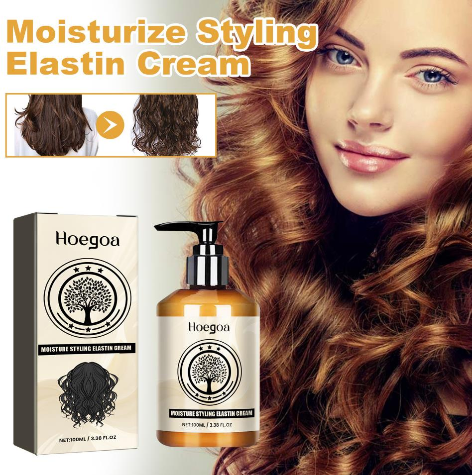 Online Wholesale and Retail Pure Style Ready to Ship Hair Elastin for Curly Hair Moisturizing Morocco Supple Styling Cream Curly Hair Cream