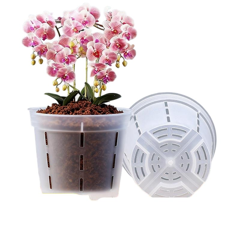 Пластиковые горшки для растений с художественным дизайном
