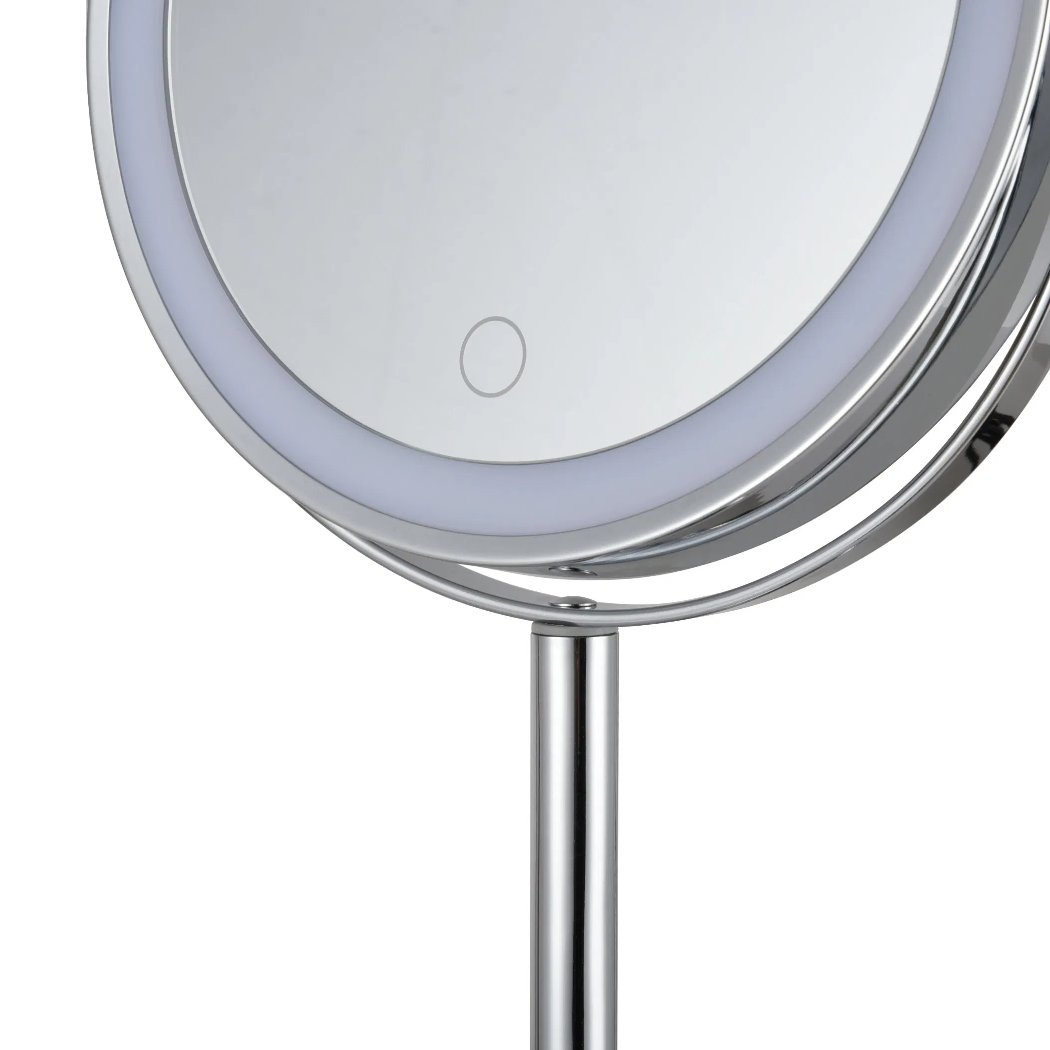 360-Degree Adjustable 10X Cosmetic LED Makeup Table Mirror with Type-C Charging