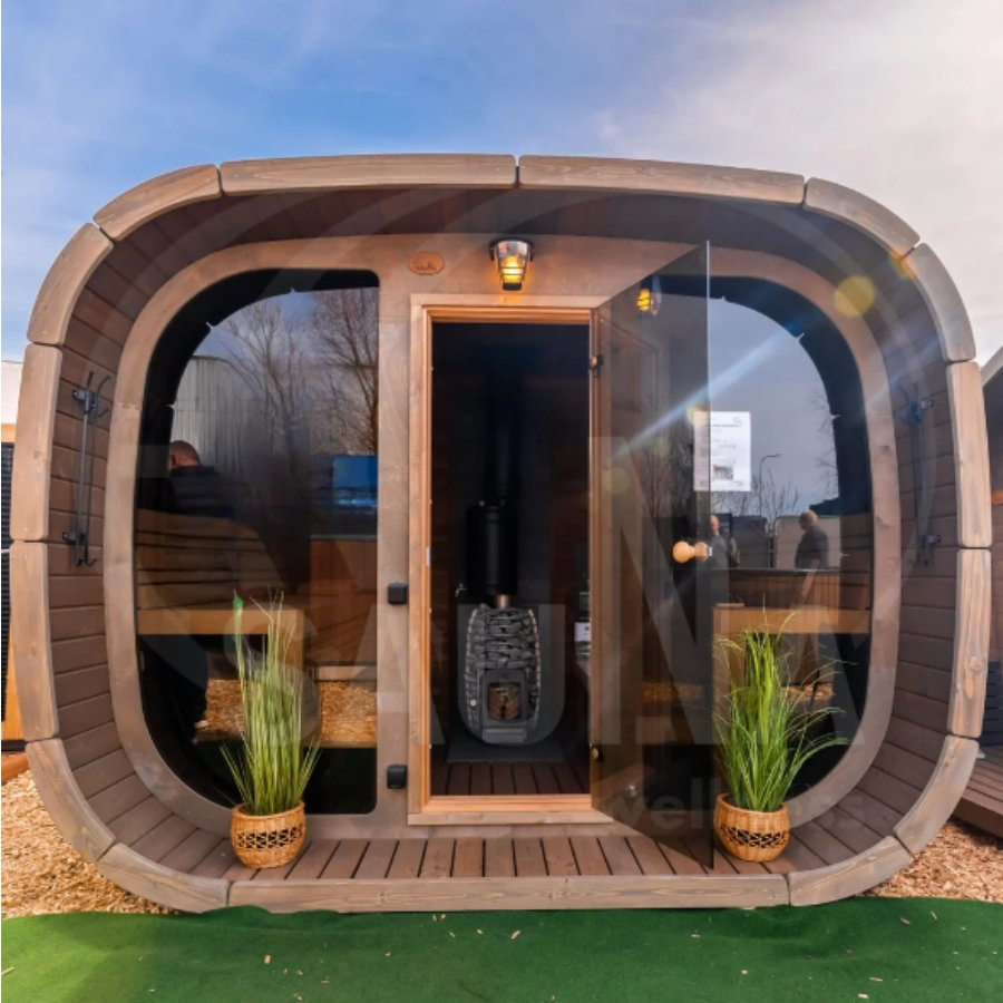 Сауна садовая на 4 человека с сухим паром, 6 кВт