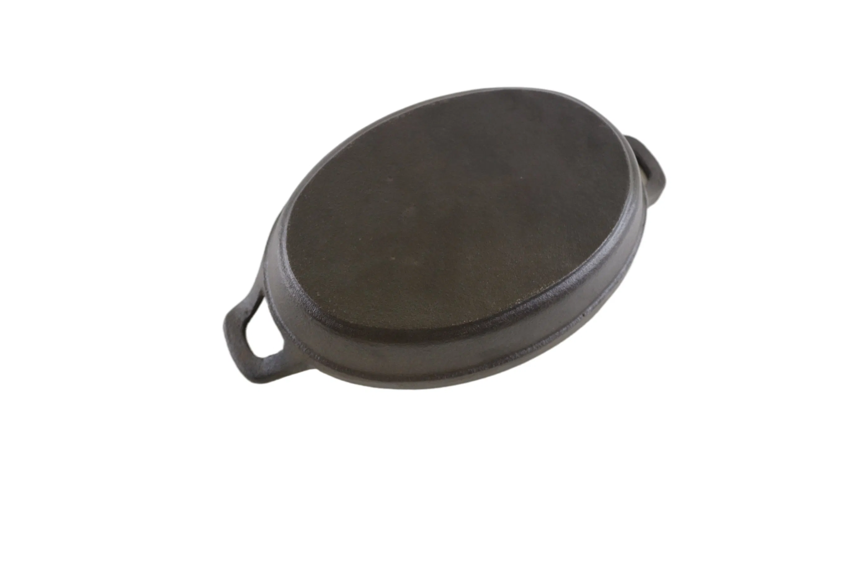 Чугунная сковорода-гриль с двумя ручками