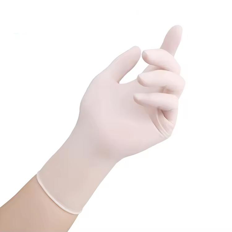 Hot Sale Single Use Protective Latex Disposable Gloves Powder Free Latex Gloves