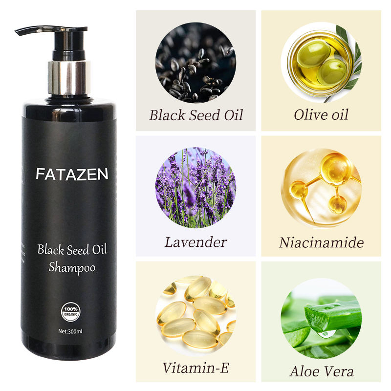 Wholesale Organic Rich Care Hair Growth Shampoo Anti-Hair Loss Conditioner Natura Black Seed Oil Essence Hair Shampoo