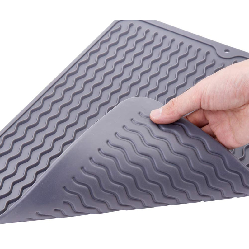 Силиконовый коврик для сушки посуды