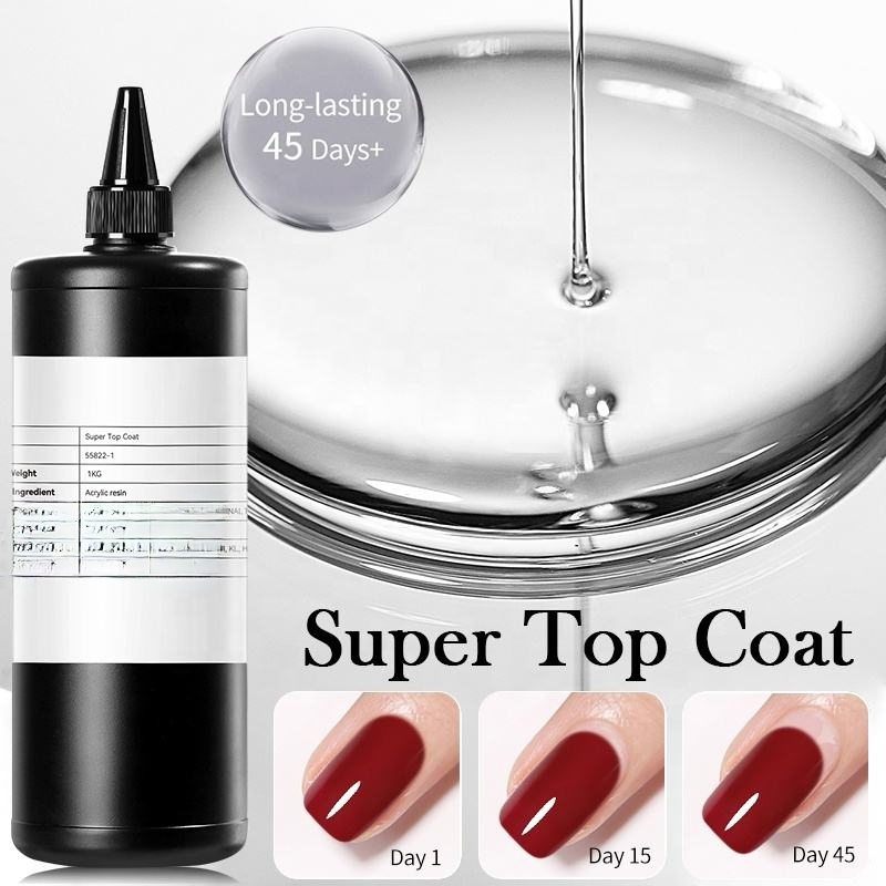 Kerui OEM High Quantity Non Toxic Clear Rubber Basetop UV Gel Polish