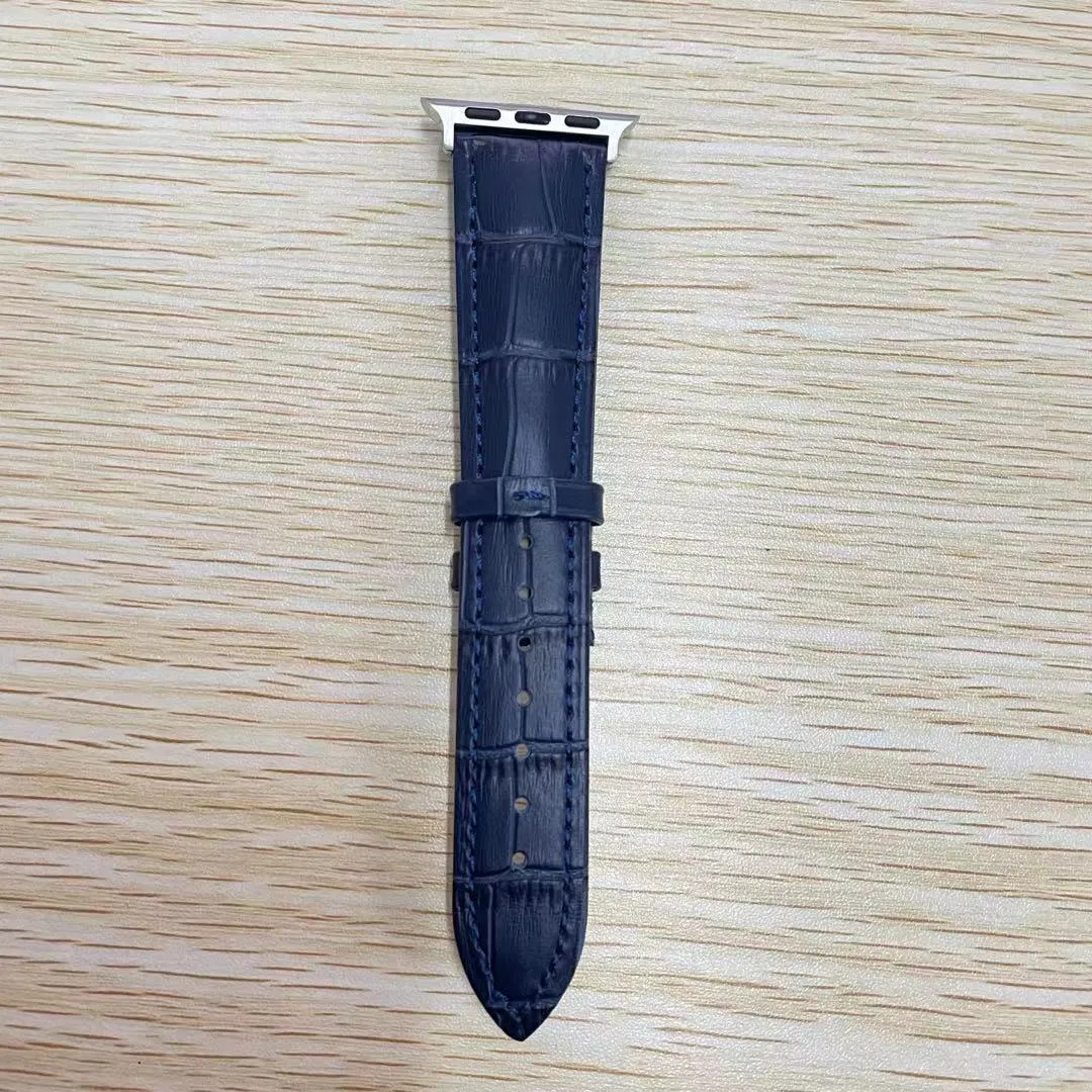 Vintage Genuine Leather Apple Watch Band Calf Watch Strap