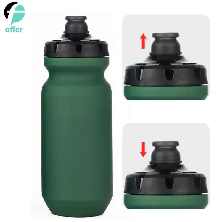 Premium Squeeze Cycling Water Bottle with Dust Cap