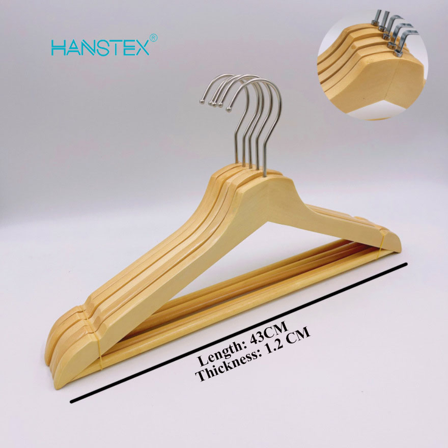 Factory Luxury Vintage Wooden Coat Hanger Iron Metal Lacquer Technique Wardrobe Clothing