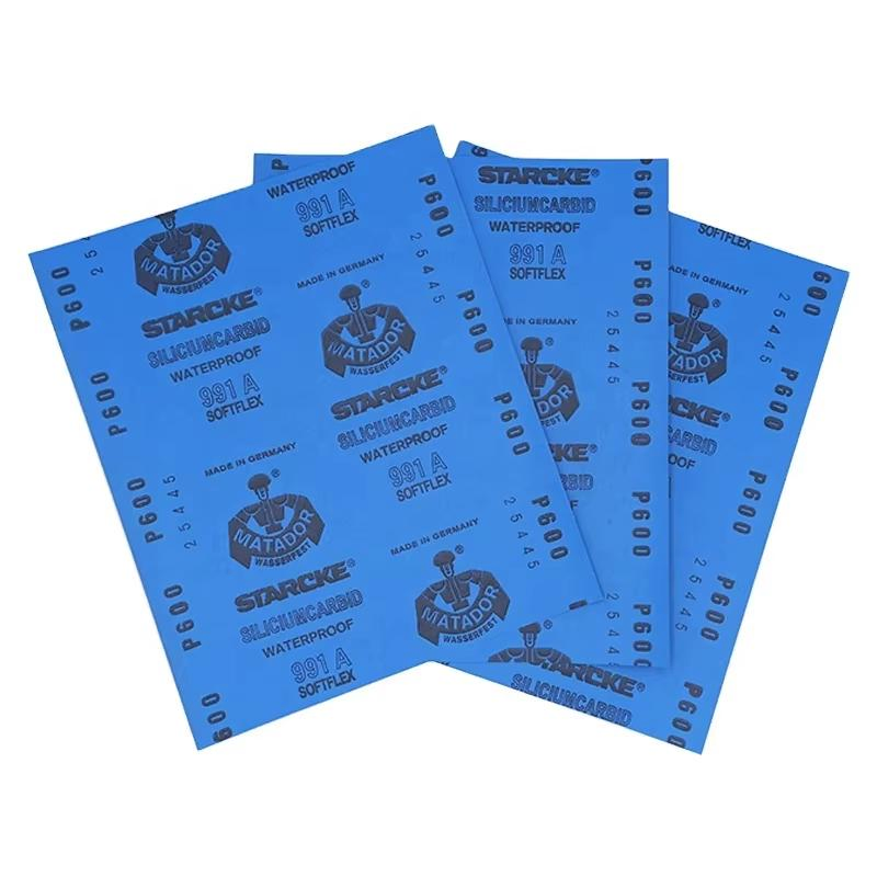 Водостойкая наждачная бумага P120-7000, 23x28 см