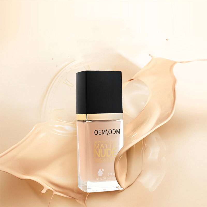 Matte Nude Foundation with High Moisturizing Essence for Flawless Cream Skin Foundation