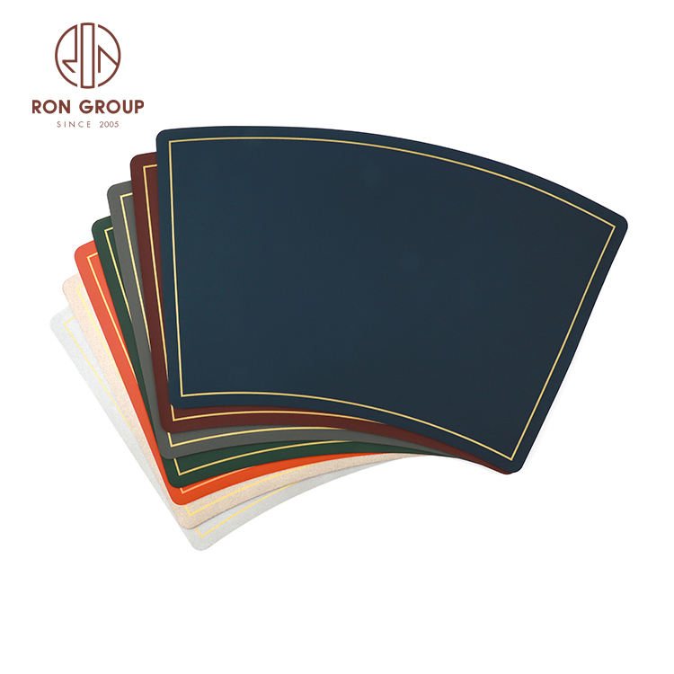 PU Leather Setting Luxury Waterproof Dining Table Mats