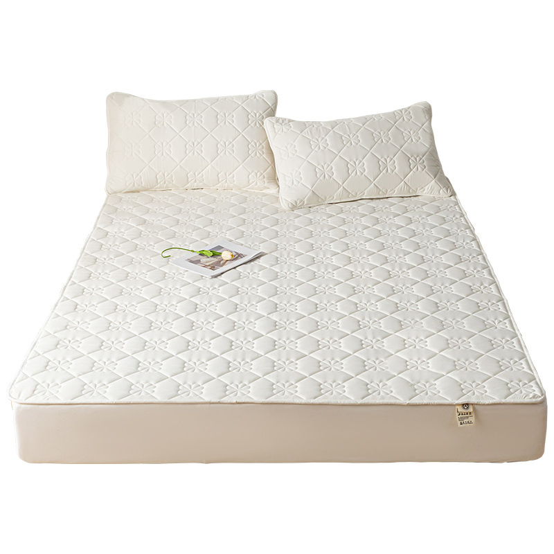 Premium Sleep Ultra Waterproof Padded Bed Sheet Padded Non-Slip Fitted Sheet Mattress Protector