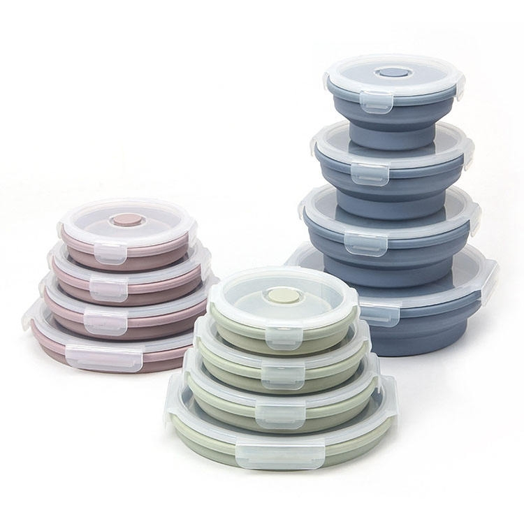 Versatile Silicone Lunch Box with Leak-Proof Design for Travel